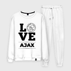 Костюм хлопковый мужской Ajax Love Классика, цвет: белый