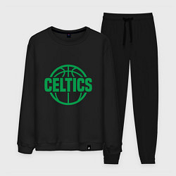 Костюм хлопковый мужской Celtics Baller, цвет: черный