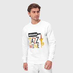 Костюм хлопковый мужской Jazz & Wine, цвет: белый — фото 2