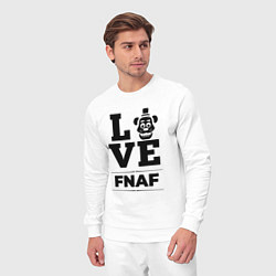 Костюм хлопковый мужской FNAF Love Classic, цвет: белый — фото 2
