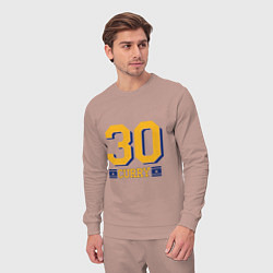 Костюм хлопковый мужской 30 Curry, цвет: пыльно-розовый — фото 2