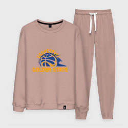 Костюм хлопковый мужской Golden State Basketball, цвет: пыльно-розовый