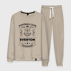 Костюм хлопковый мужской Everton: Football Club Number 1 Legendary, цвет: миндальный
