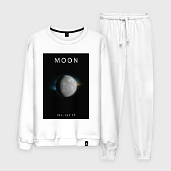 Костюм хлопковый мужской Moon Луна Space collections, цвет: белый