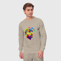 Костюм хлопковый мужской 2PAC Style, цвет: миндальный — фото 2