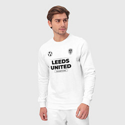 Костюм хлопковый мужской Leeds United Униформа Чемпионов, цвет: белый — фото 2