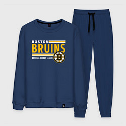 Костюм хлопковый мужской NHL Boston Bruins Team, цвет: тёмно-синий