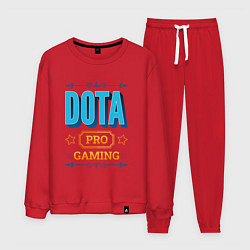 Костюм хлопковый мужской Игра Dota PRO Gaming, цвет: красный