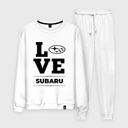 Костюм хлопковый мужской Subaru Love Classic, цвет: белый