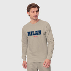 Костюм хлопковый мужской Milan FC Classic, цвет: миндальный — фото 2