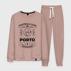 Костюм хлопковый мужской Porto: Football Club Number 1 Legendary, цвет: пыльно-розовый