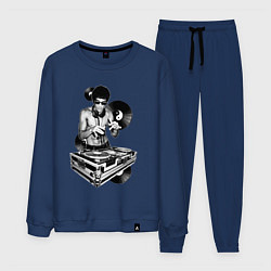 Костюм хлопковый мужской Bruce Lee - Vinyl Dj, цвет: тёмно-синий