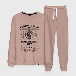 Костюм хлопковый мужской Manchester City: Football Club Number 1 Legendary, цвет: пыльно-розовый