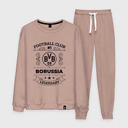 Костюм хлопковый мужской Borussia: Football Club Number 1 Legendary, цвет: пыльно-розовый