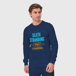 Костюм хлопковый мужской Игра Death Stranding PRO Gaming, цвет: тёмно-синий — фото 2