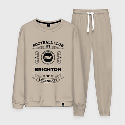 Костюм хлопковый мужской Brighton: Football Club Number 1 Legendary, цвет: миндальный