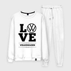 Костюм хлопковый мужской Volkswagen Love Classic, цвет: белый