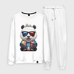 Мужской костюм Прикольный панда с попкорном и колой