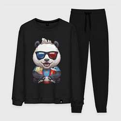 Мужской костюм Прикольный панда с попкорном и колой