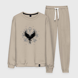 Костюм хлопковый мужской Вегвизир и вальравн, цвет: миндальный