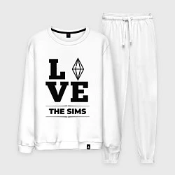 Костюм хлопковый мужской The Sims love classic, цвет: белый