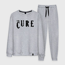Костюм хлопковый мужской The Cure лого, цвет: меланж