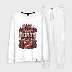 Костюм хлопковый мужской Cult Of The Cats, цвет: белый