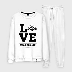 Костюм хлопковый мужской Warframe love classic, цвет: белый