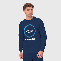 Костюм хлопковый мужской Chevrolet в стиле Top Gear, цвет: тёмно-синий — фото 2