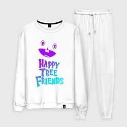 Костюм хлопковый мужской Happy Three Friends - NEON, цвет: белый