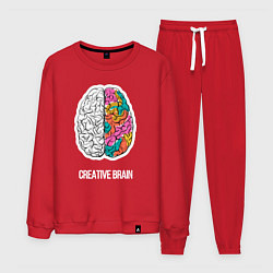 Костюм хлопковый мужской Creative Brain, цвет: красный