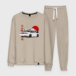 Костюм хлопковый мужской Nissan Silvia S14 Sr20 Japan Car, цвет: миндальный