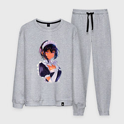 Костюм хлопковый мужской Моя новая горничная очень подозрительна, цвет: меланж