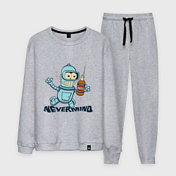 Костюм хлопковый мужской Little Bender, цвет: меланж