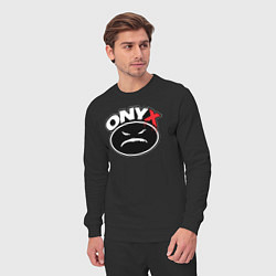 Костюм хлопковый мужской Onyx - black logo, цвет: черный — фото 2