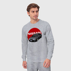 Костюм хлопковый мужской Nissan B-14, цвет: меланж — фото 2