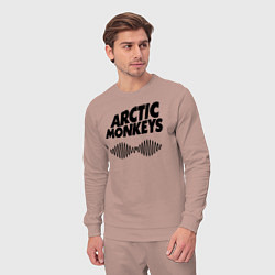 Костюм хлопковый мужской Arctic Monkeys, цвет: пыльно-розовый — фото 2
