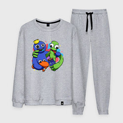 Костюм хлопковый мужской Персонажи игры Радужные друзья, цвет: меланж