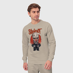 Костюм хлопковый мужской Slipknot art, цвет: миндальный — фото 2