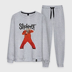 Костюм хлопковый мужской Slipknot fan art, цвет: меланж