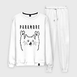 Костюм хлопковый мужской Paramore - rock cat, цвет: белый
