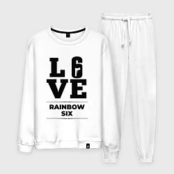 Костюм хлопковый мужской Rainbow Six love classic, цвет: белый