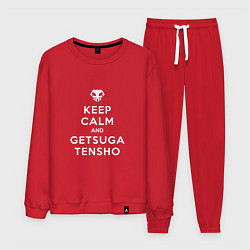 Костюм хлопковый мужской Keep calm and getsuga tenshou, цвет: красный