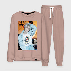 Костюм хлопковый мужской Felix Circus, цвет: пыльно-розовый