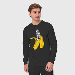 Костюм хлопковый мужской Заводной банан, цвет: черный — фото 2