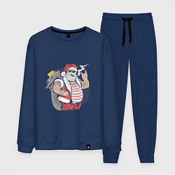 Костюм хлопковый мужской Santa rock, цвет: тёмно-синий