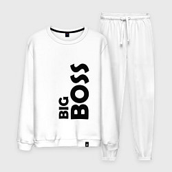 Костюм хлопковый мужской BIG BOSS - темная, цвет: белый