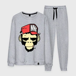 Костюм хлопковый мужской Monkey Swag, цвет: меланж