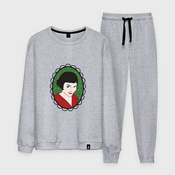 Костюм хлопковый мужской Амели, цвет: меланж