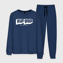 Костюм хлопковый мужской Dope street market hip-hop, цвет: тёмно-синий
